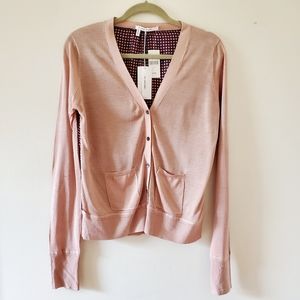 10 Crosby Derek Lam Printed Back Silk Cardigan